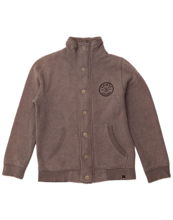ANIMAL Chaqueta superior de chándal para hombre Algodón gris medio