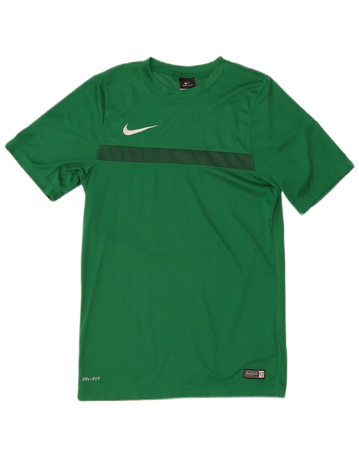 Camiseta Nike Dri Fit para hombre Top Small Verde Poliéster