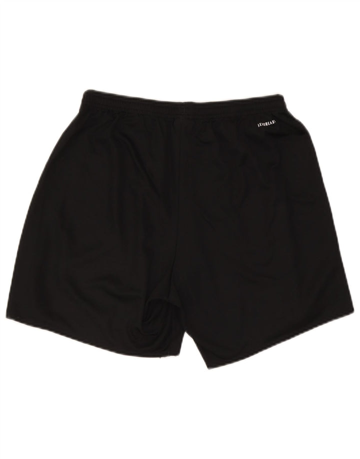 Adidas - Pantalones cortos deportivos Aeroready para hombre, tamaño grande, poliéster negro