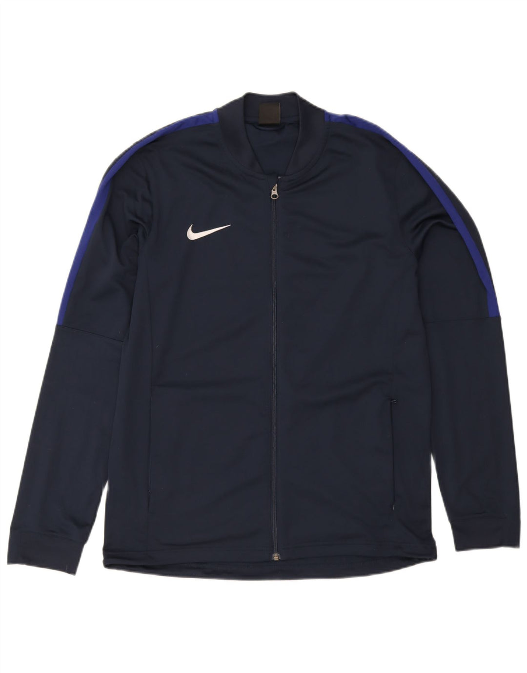 Nike Mens Dri Fit Chándal Top Chaqueta Grande Azul Marino Poliéster Deportes