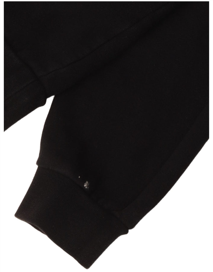 JORDAN Sudadera con capucha gráfica para hombre Jersey mediano de algodón negro