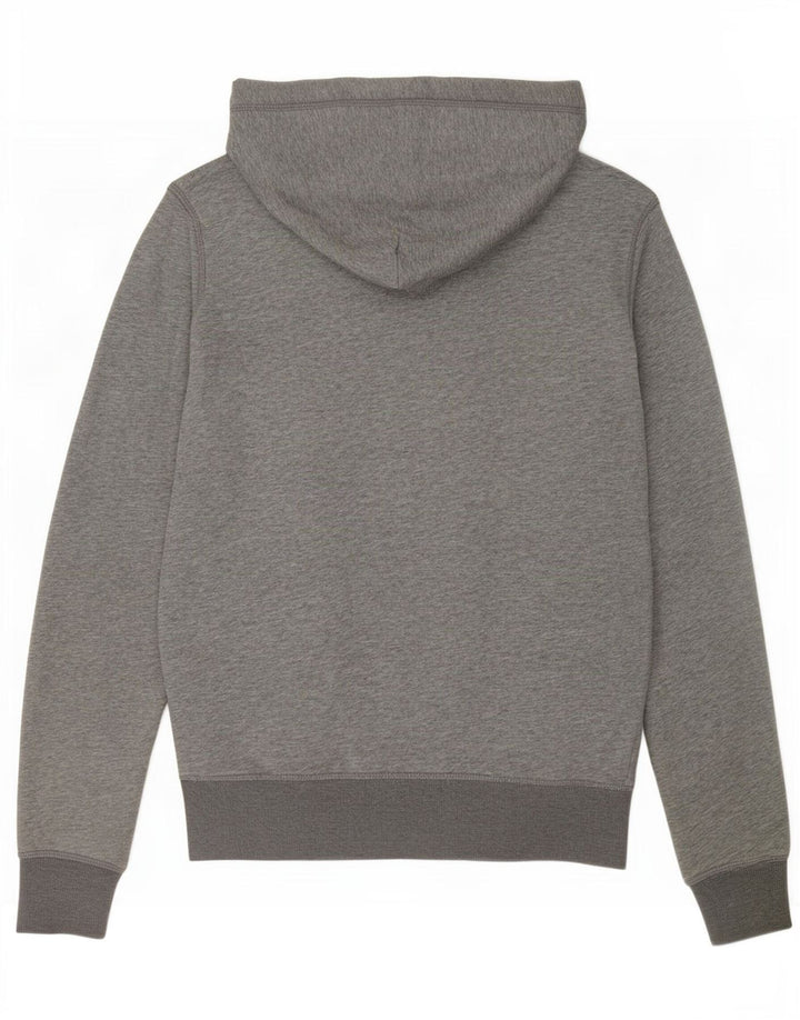 Gant Sudadera con capucha y cremallera para hombre, talla pequeña, algodón gris