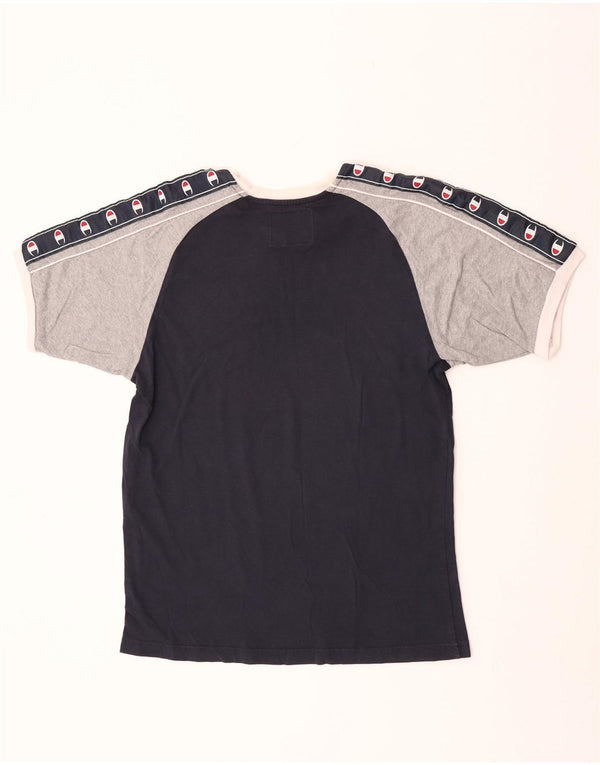 Champion Camiseta gráfica para mujer UK 40 XL Azul marino Colorblock