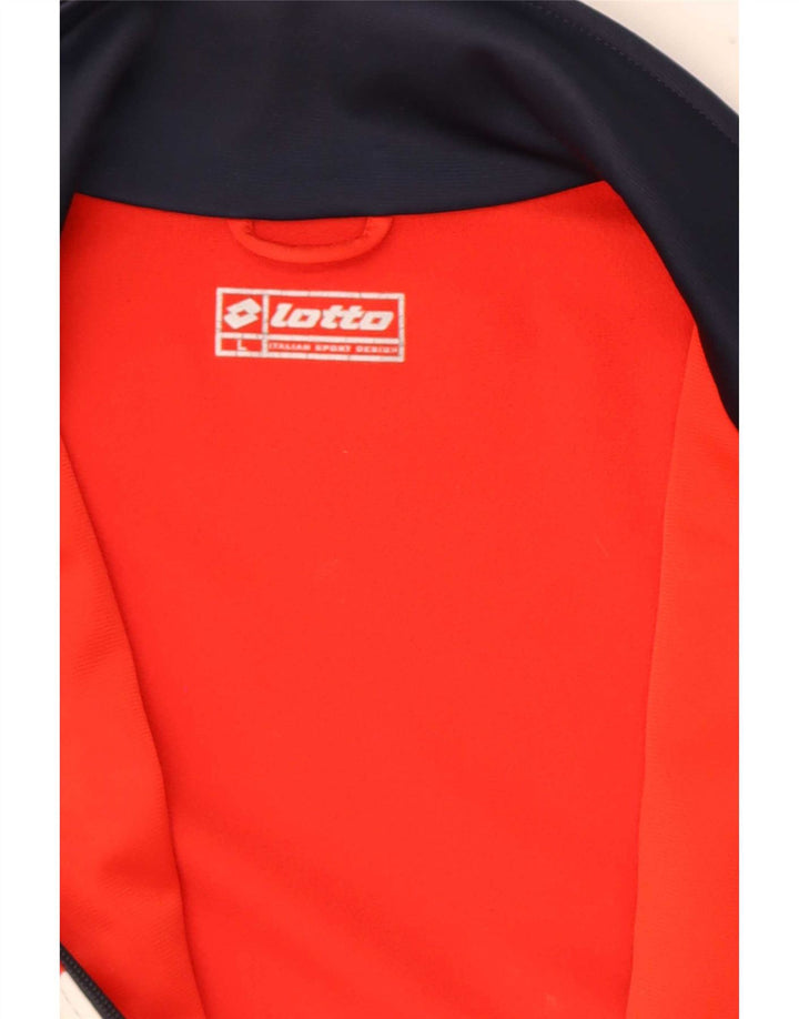 Lotto - Chaqueta de chándal para hombre, talla grande, multicolor, color block