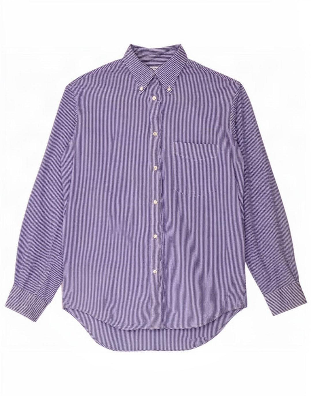 Camisa para hombre Dack's Algodón a rayas azules grandes
