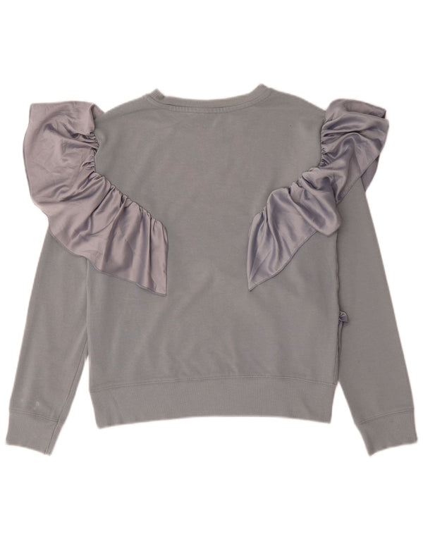 Topshop Sudadera para mujer Jumper UK 8 Small Gris Algodón