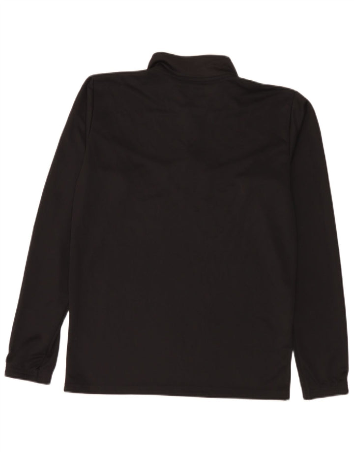 Puma Lombardia Uno Graphic Zip Neck Jersey Chándal Top Pequeño Negro para Hombre