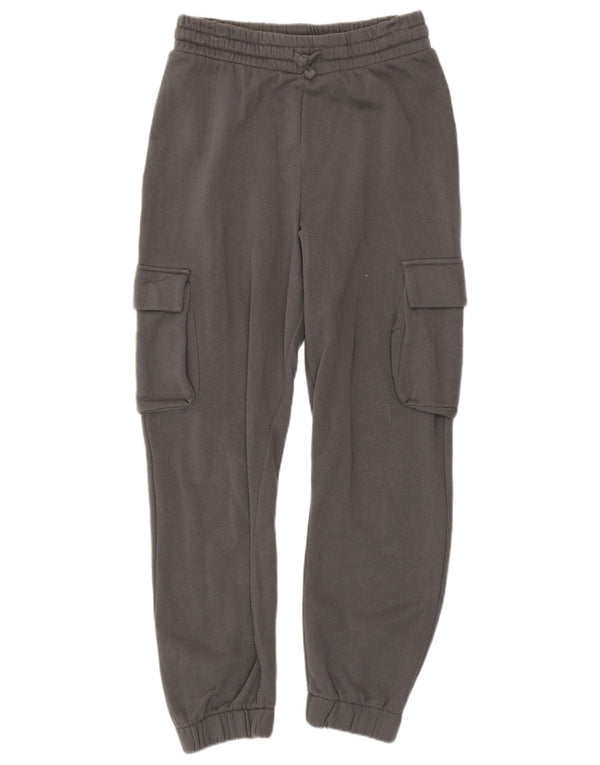 Zara Mujer Cargo Chándal Pantalones Joggers UK 8 Small Gris Algodón