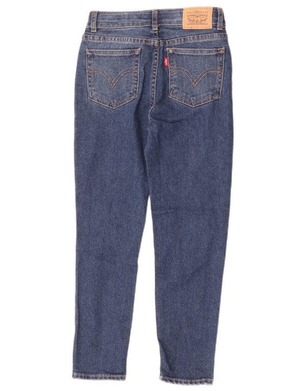 Levi's Vaqueros cónicos desgastados Mini Mom para niñas 7-8 años W22 L22 Azul