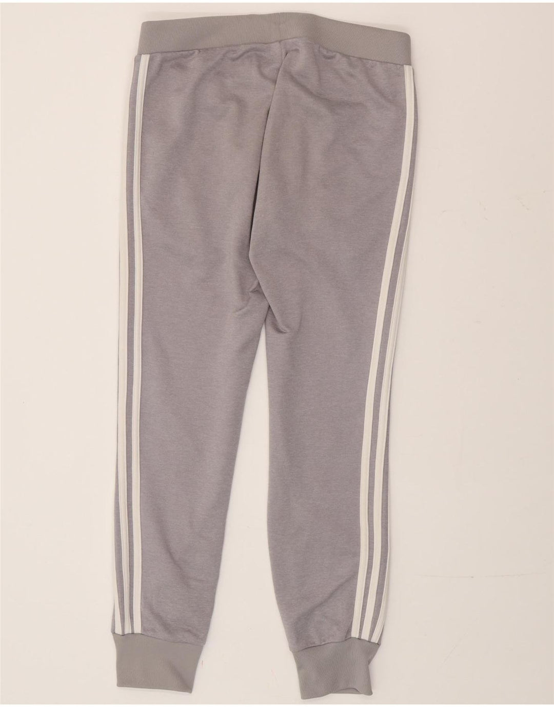 Adidas Mujer Chándal Pantalones Joggers UK 44 Grande Gris Poliéster