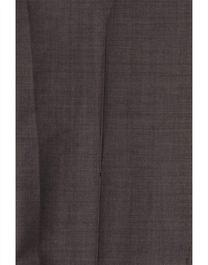 Marks & Spencer Pantalón de traje recto para hombre W32 L31 Lana gris