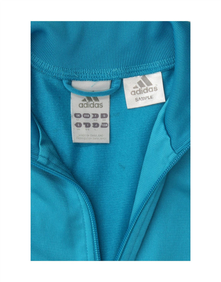 ADIDAS Womens Tracksuit Top Jacket UK 12 Medium Blue Polyester Vintage Adidas and Second-Hand Adidas from Messina Hembry 