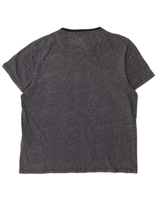 Ted Baker Camiseta para hombre talla 4 grande algodón moteado azul marino