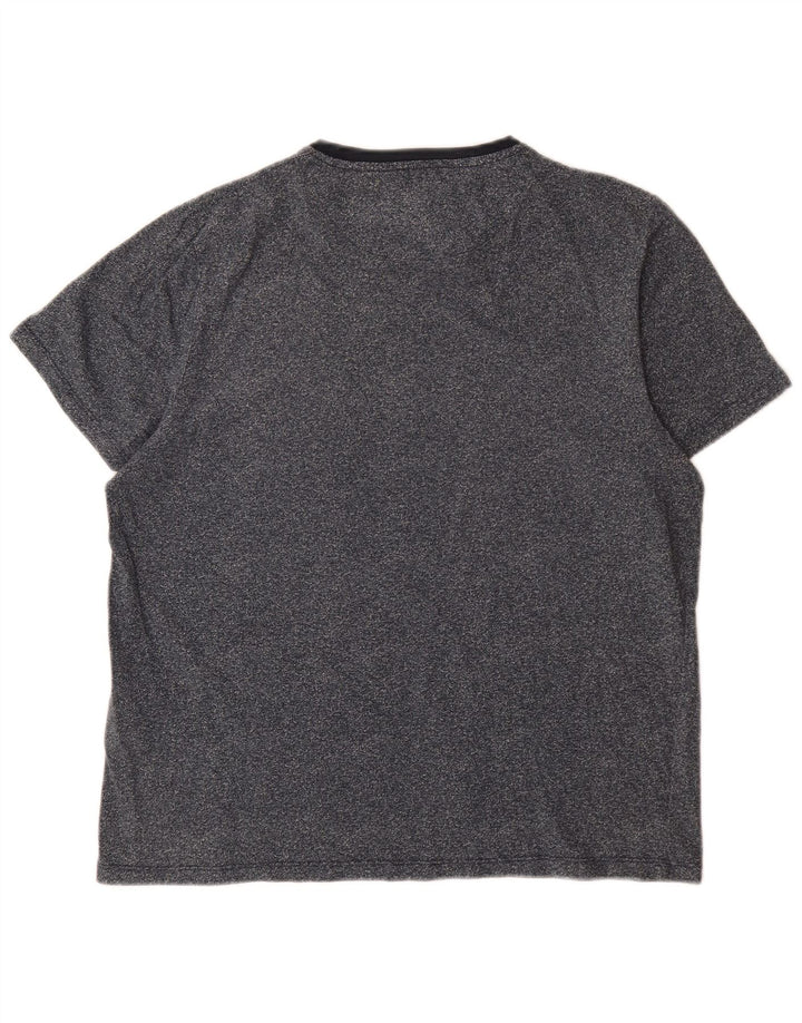 Ted Baker Camiseta para hombre talla 4 grande algodón moteado azul marino