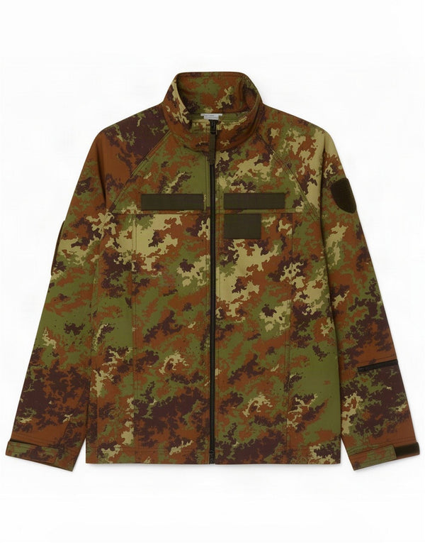 Chaqueta militar utilitaria vintage para hombre IT 52 XL Poliamida camuflaje verde
