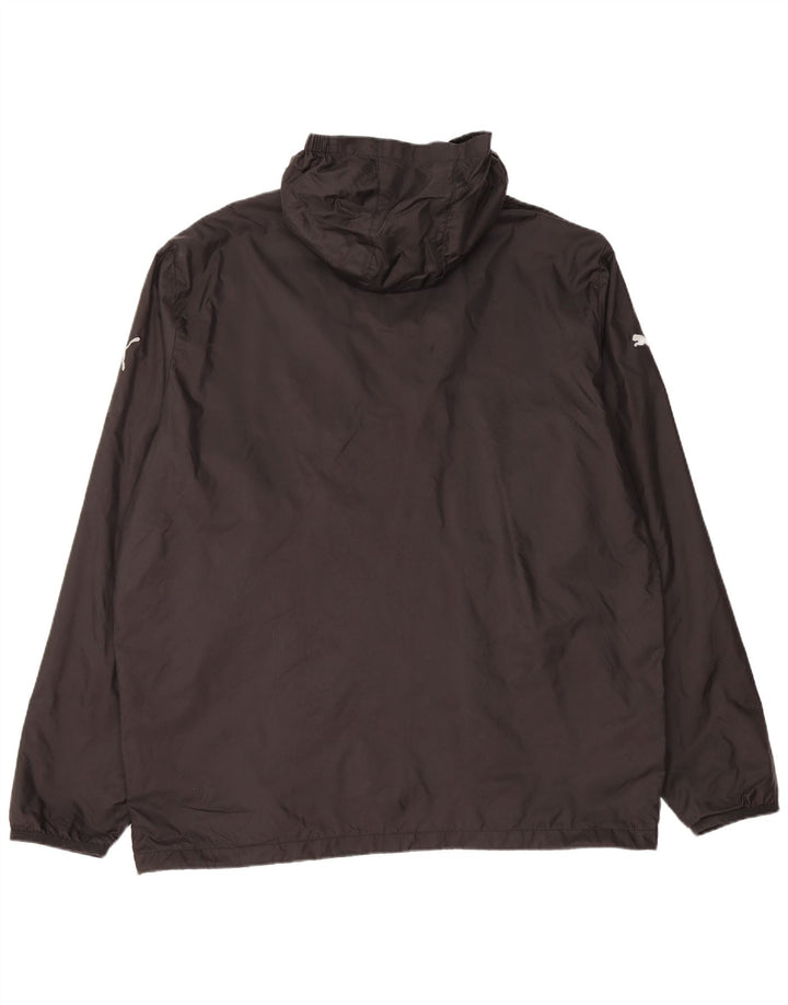 PUMA Chaqueta impermeable con capucha para hombre UK 44 2XL Nylon negro
