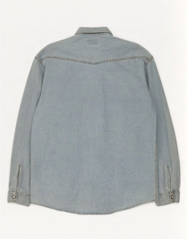 Vagabond Camisa Vaquera Azul Medio Hombre