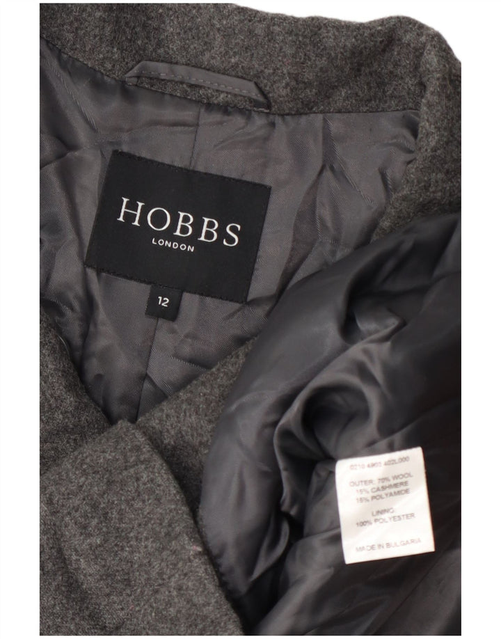Hobbs Chaquetón para mujer UK 12 Lana gris medio