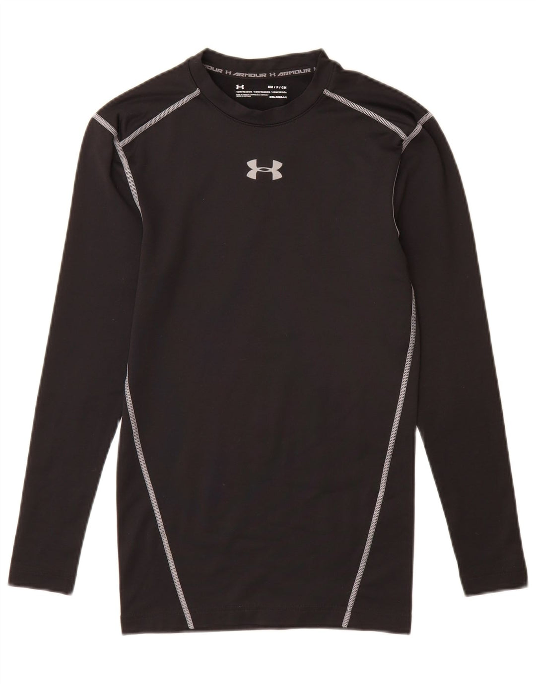 UNDER ARMOUR Cold Gear Top manga larga para hombre pequeño negro