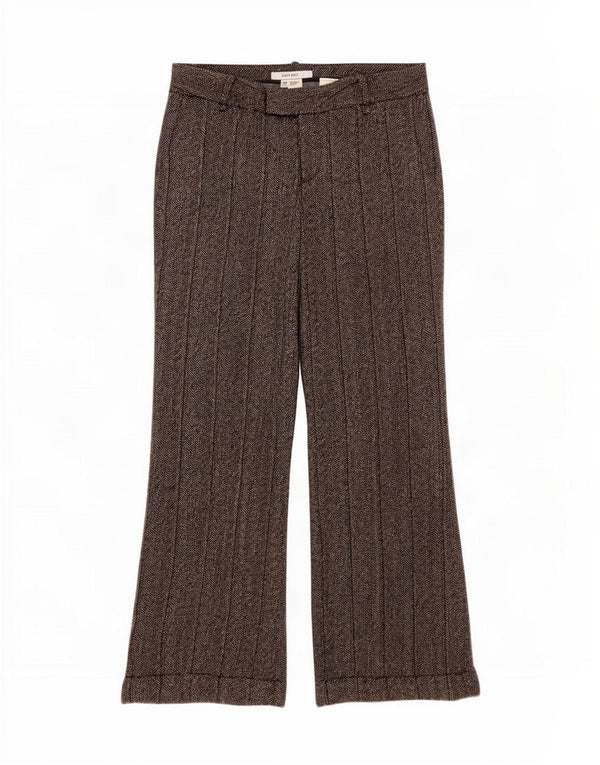 Zara Mujer Pantalones Casuales Bootcut EU 40 Medium W30 L30 Grey Herringbone
