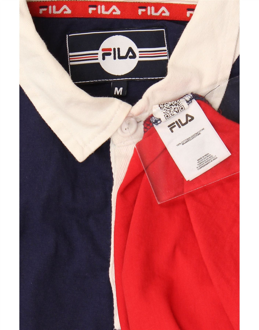 Fila Polo De Rugby Gráfico Para Hombre Medium Multicolor Colorblock