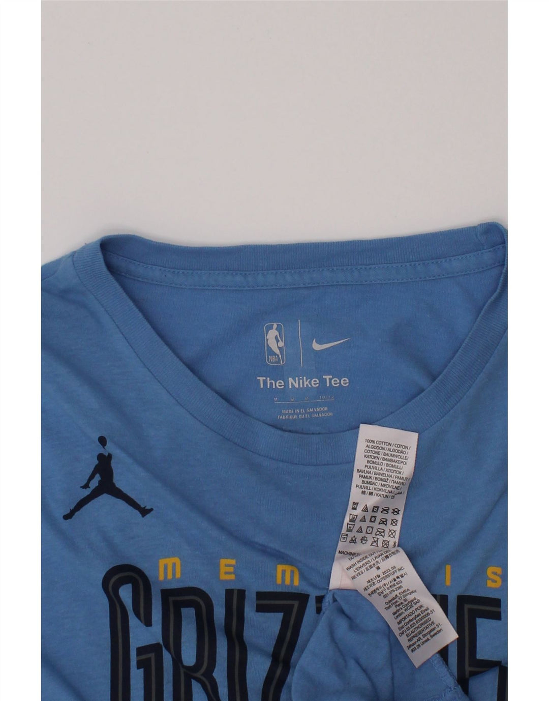NIKE Camiseta gráfica Memphis Grizzlies para niños 10-11 años Azul Medio
