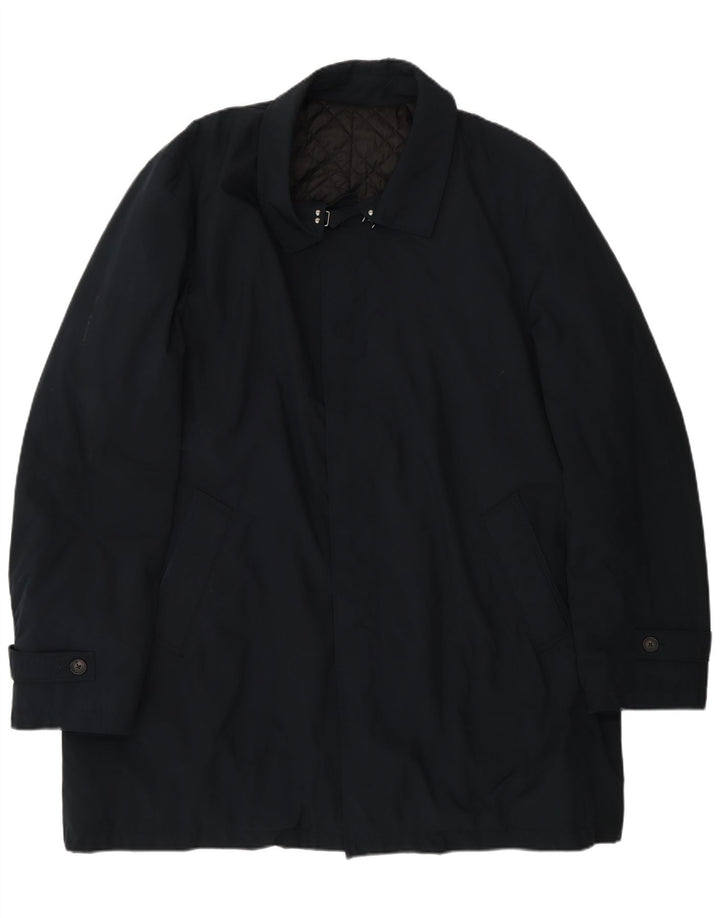 Borsalino Chubasquero Hombre IT 56 3XL Azul Marino Poliéster Clásico