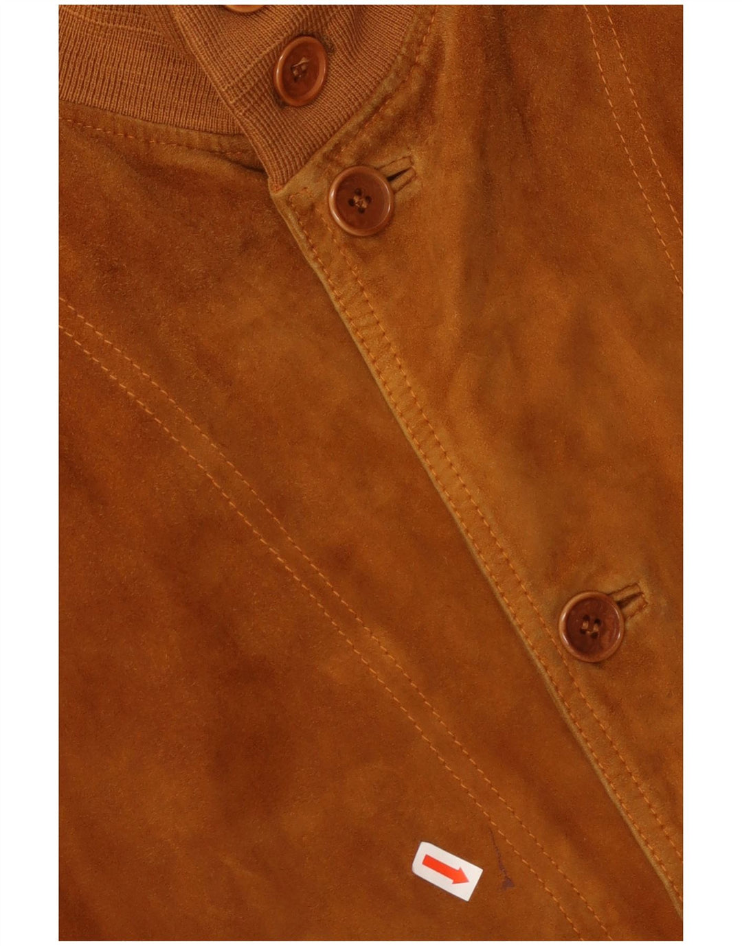 VINTAGE Chaqueta bomber de ante para hombre Reino Unido 42 XL Marrón