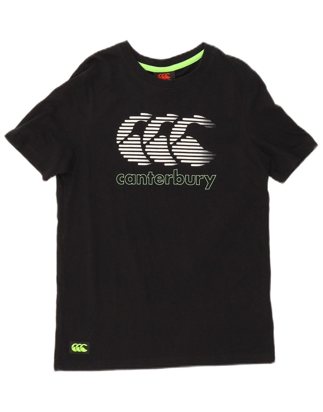 CANTERBURY Camiseta gráfica para niño 11-12 años Algodón negro
