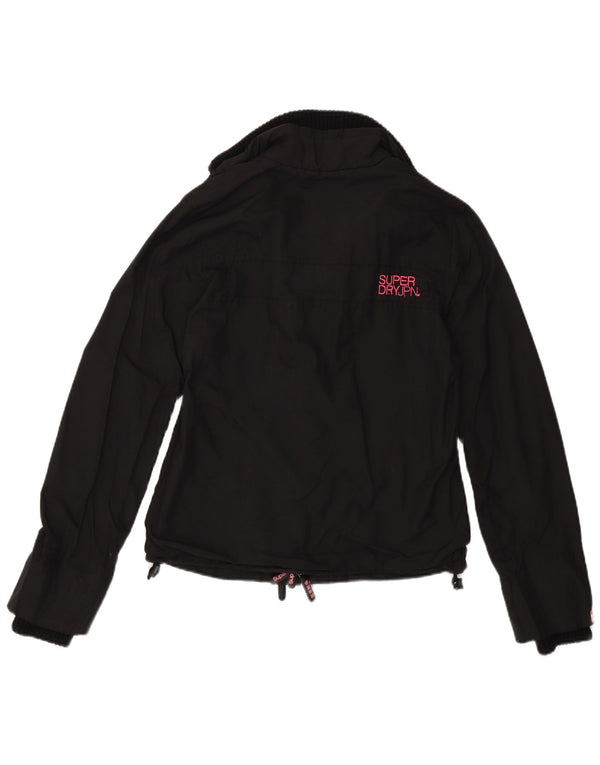 Superdry Chubasquero Mujer UK 40 Small Nylon Negro