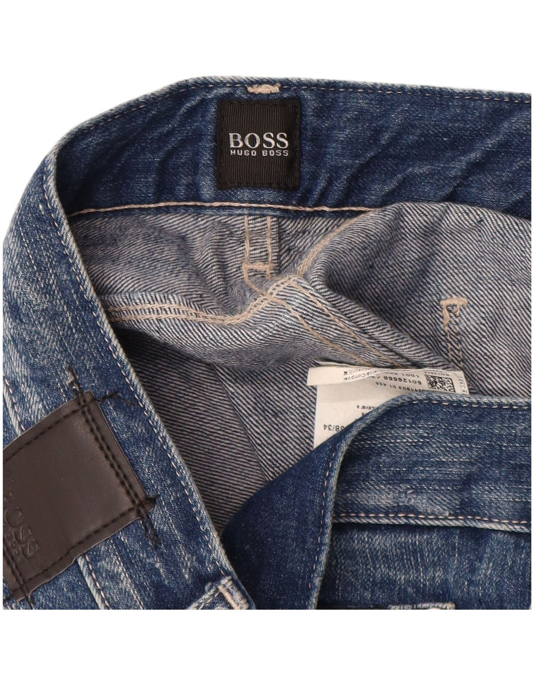 Vaqueros Hugo Boss Hombre Denver Rectos W38 L30 Algodón Azul