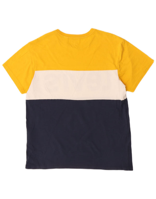 Levi's Camiseta gráfica para hombre Top mediano de algodón con bloques de color multicolor