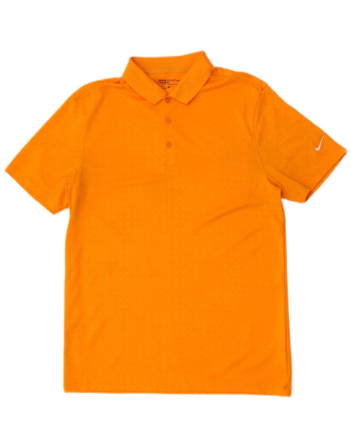 Nike Polo Dri Fit Standard Fit para hombre Poliéster con manchas naranja medio