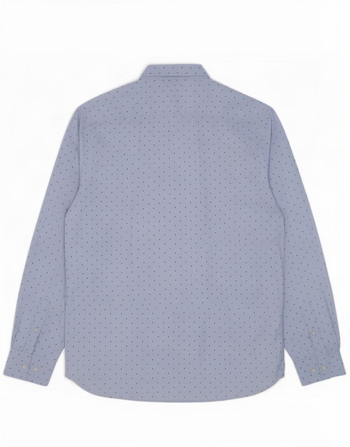 Camisa para hombre French Connection de poliéster con lunares azules grandes
