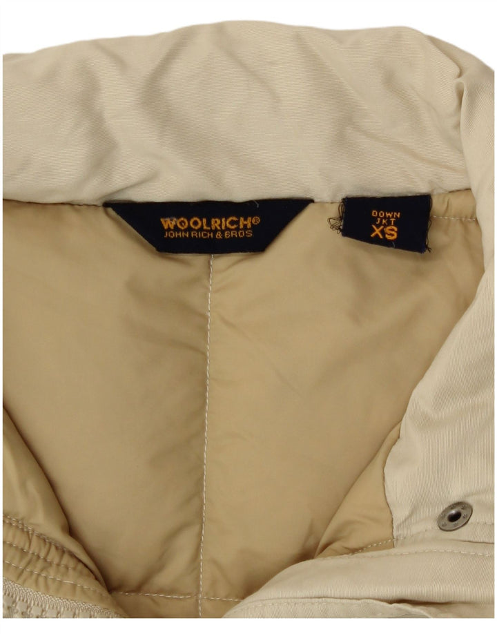 Woolrich Chaqueta acolchada holgada para mujer UK 6 XS Poliamida beige
