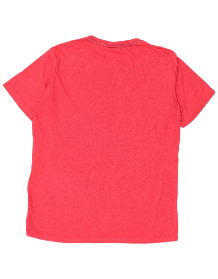 WEIRD FISH Camiseta gráfica para hombre Top grande de algodón rojo