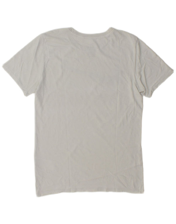 Nike Camiseta gráfica de corte atlético para hombre, talla pequeña, algodón blanco