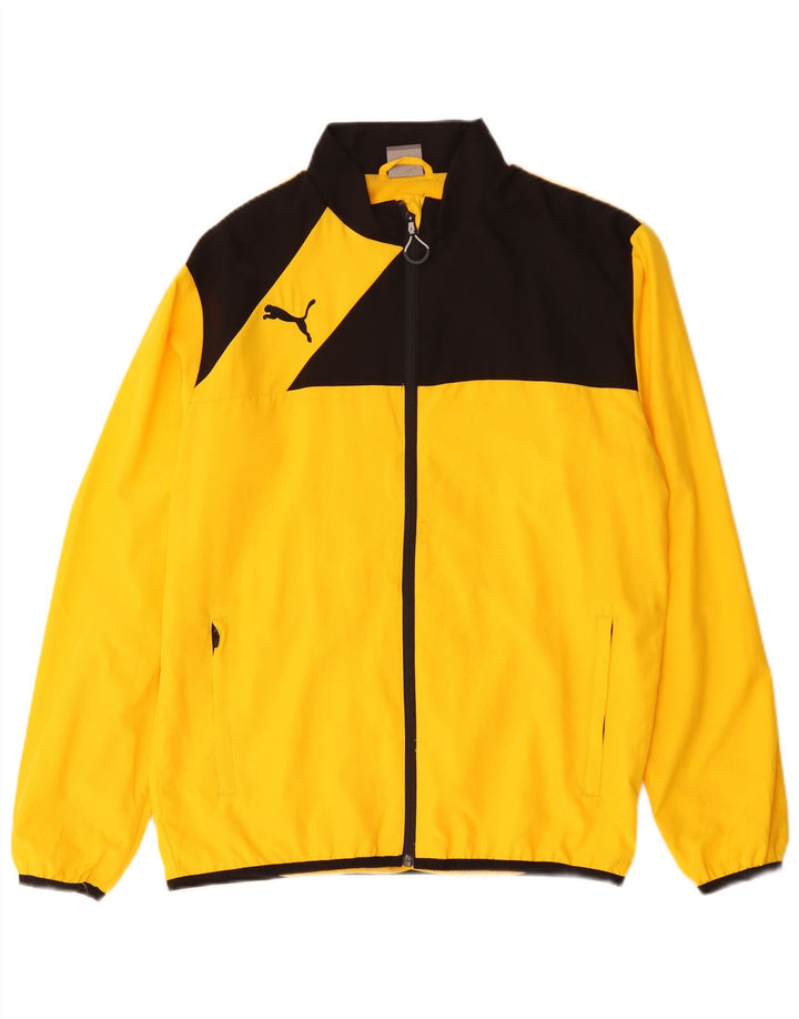 Puma Chaqueta Top De Chándal Para Hombre Poliéster Color Block Amarillo Medio
