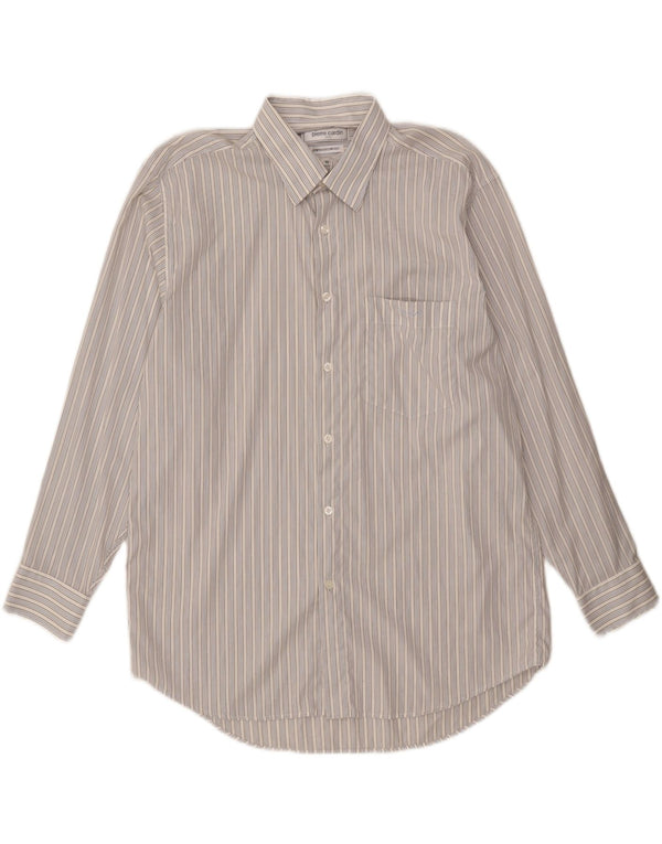 Pierre Cardin Camisa Hombre XL Algodón Rayas Azul