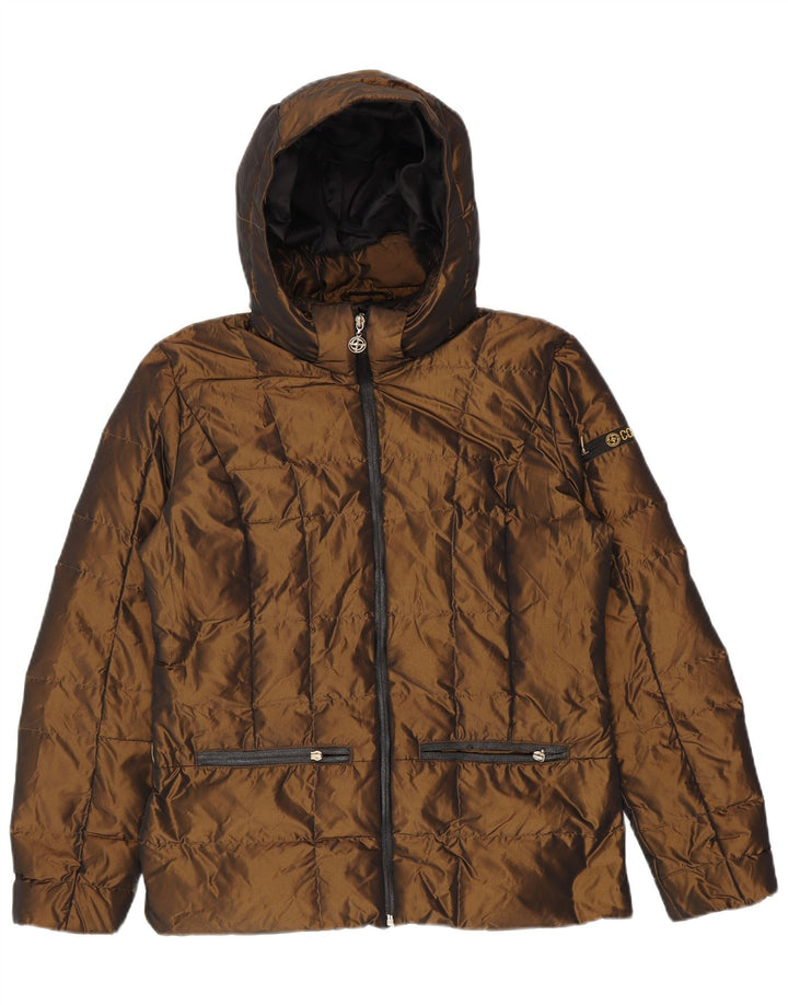 Colmar Chaqueta acolchada con capucha para mujer UK 44 Marrón medio