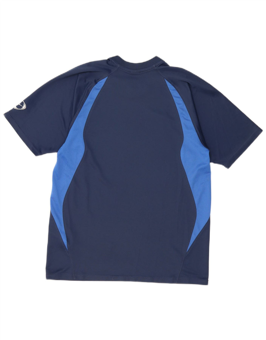 NIKE Camiseta para hombre Top ES 39/41 Medium Azul marino Colorblock Poliéster