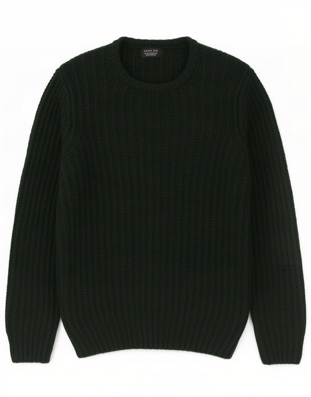 Zara Hombre Jersey Cuello Redondo Jersey Acrílico Verde Medio