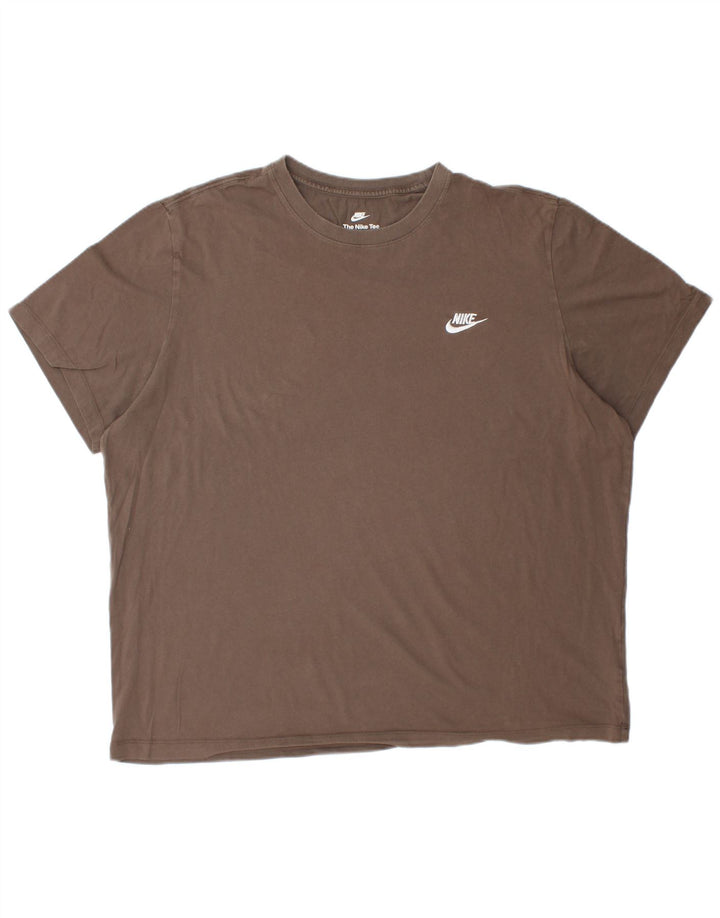 Camiseta NIKE Hombre Top 2XL Algodón Marrón