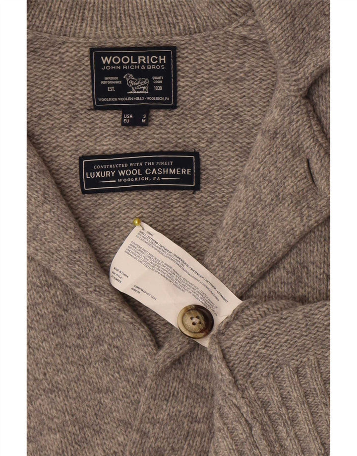 Woolrich Suéter Cárdigan Para Hombre De Lana Gris Medio
