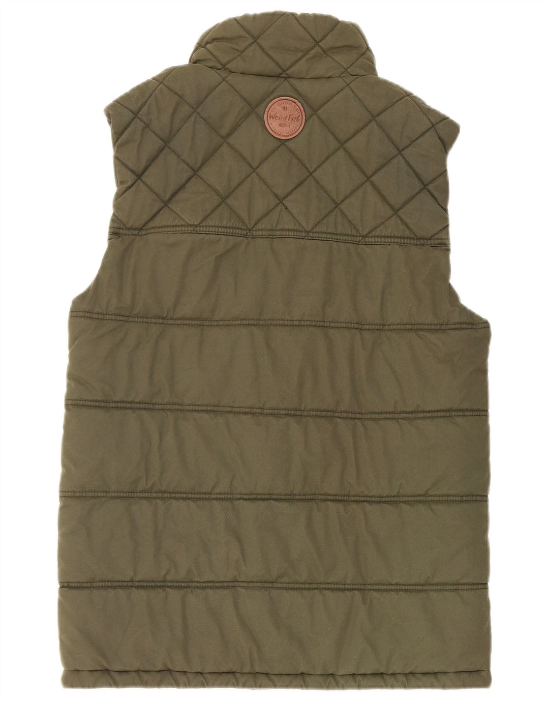 Weird Fish Chaleco acolchado para hombre UK 38 Small Verde Poliéster
