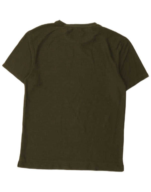 Zara Hombre Camiseta Top Small Verde