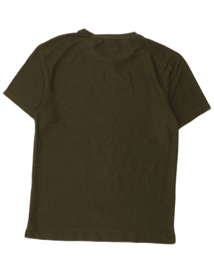 Zara Hombre Camiseta Top Small Verde