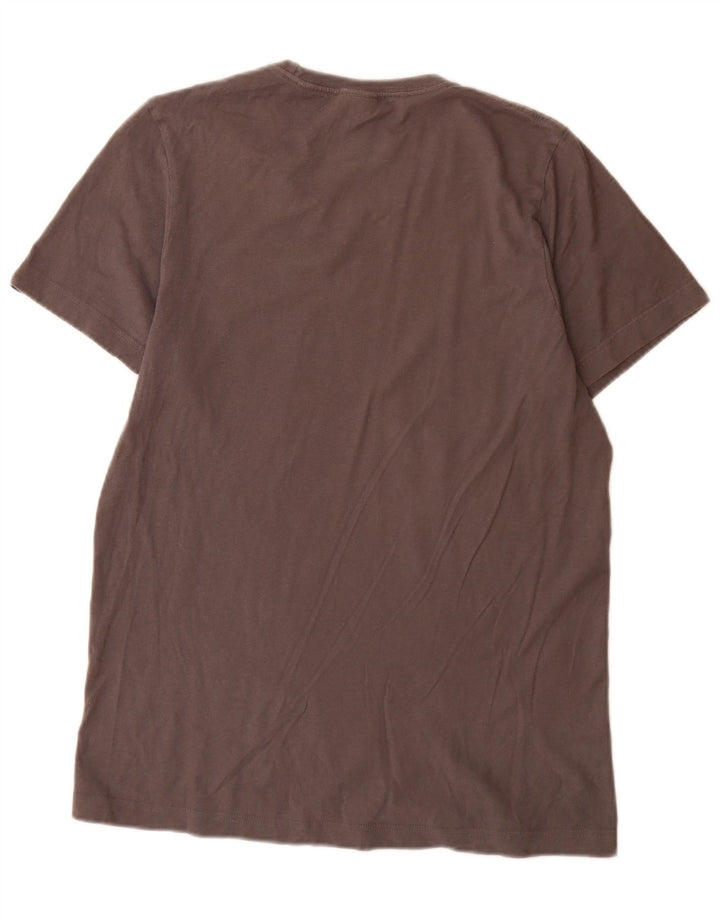 Adidas - Camiseta gráfica para hombre, talla pequeña, algodón gris