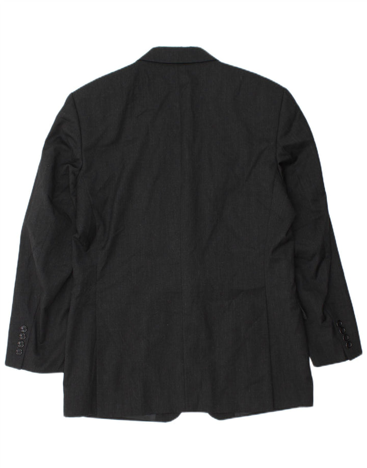 Pierre Cardin Chaqueta Blazer de 2 Botones para Hombre UK 38 Mediana Negra Lana Nueva