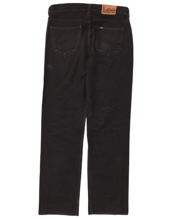 LEE Vaqueros rectos Seattle para hombre W34 L33 Algodón negro
